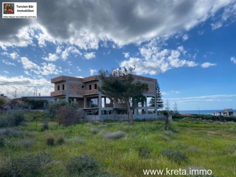 Gouves Nordost Kreta Apartmenthaus 6 Wohneinheiten ca. Wfl 337m² Rohbau Haus kaufen